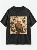 Calm Capybara Drinking Tea T-Shirt Sweatshirt Hoodie